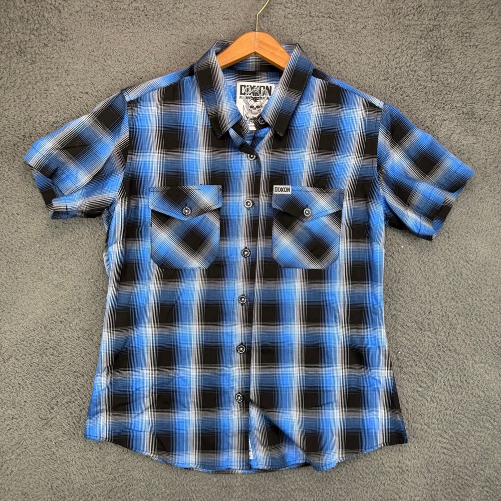 Dixxon Flannel Co Atlantic Short Sleeve Bamboo Blend Plaid Button Up Shirt Mens